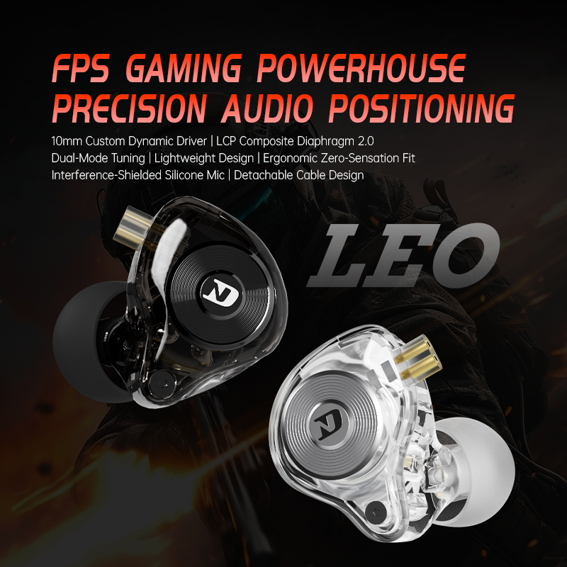 In Ear Monitors For Singers - Headset gaming kabel ND LEO esports