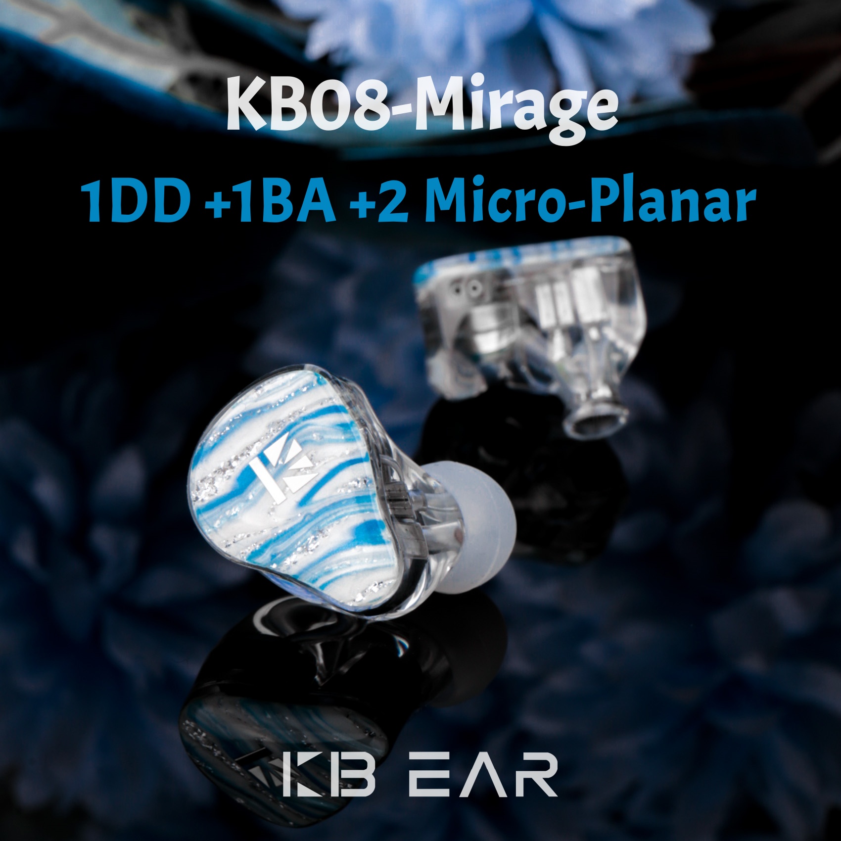 Planar Magnetic Iem Earphones - KBEAR KB08 Mirage IEMS Earphone In-Ear