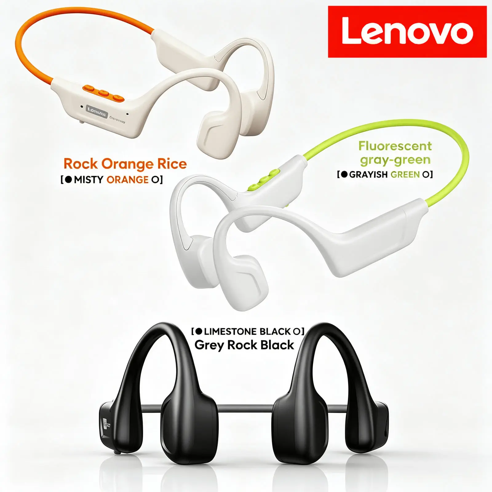 Lenovo S102, Headset Bluetooth - Bone Conduction Running Headphones ulasan dan harga