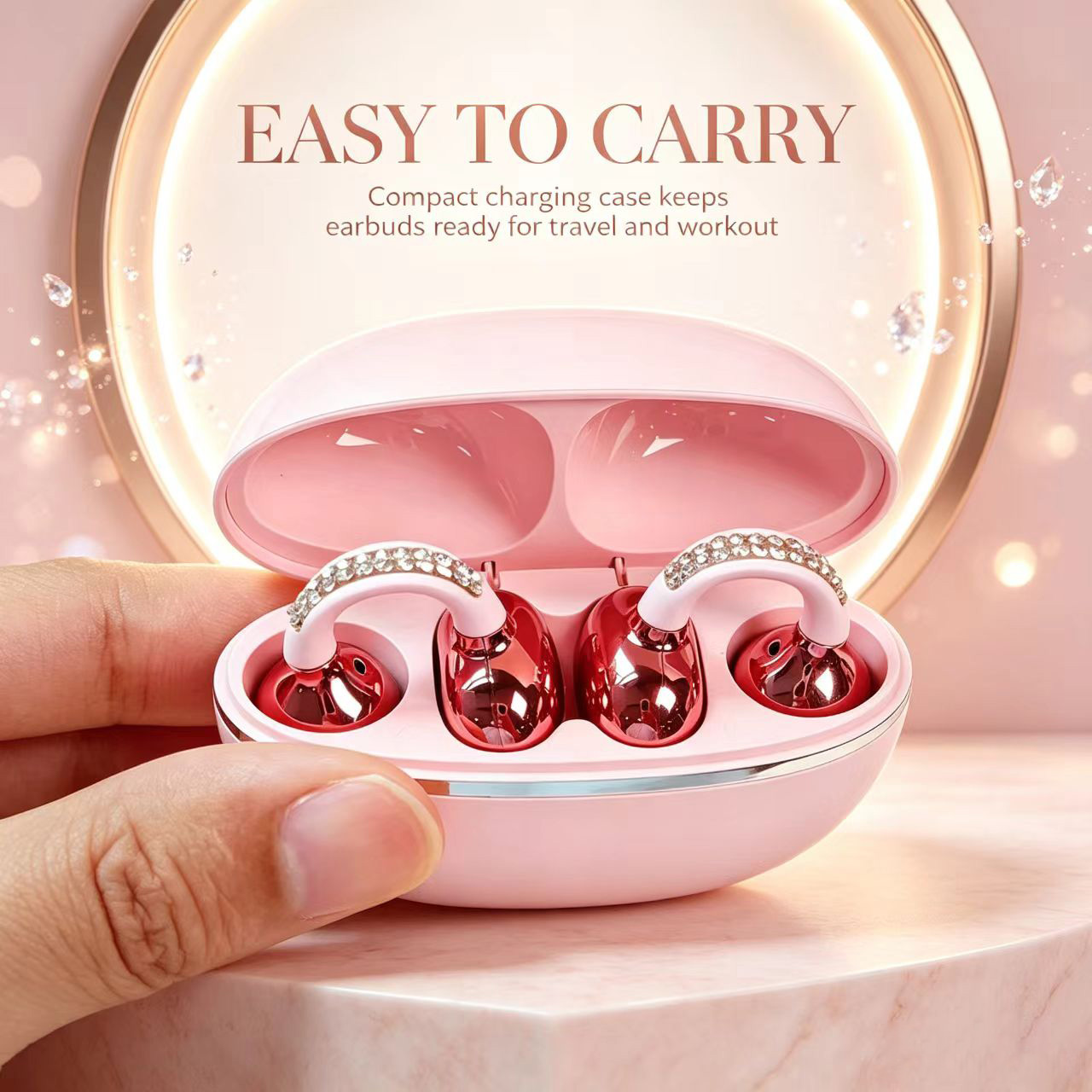 Earbud Nirkabel Rhinestone Ope - Sleep Mask Headphones Bluetooth ulasan dan harga