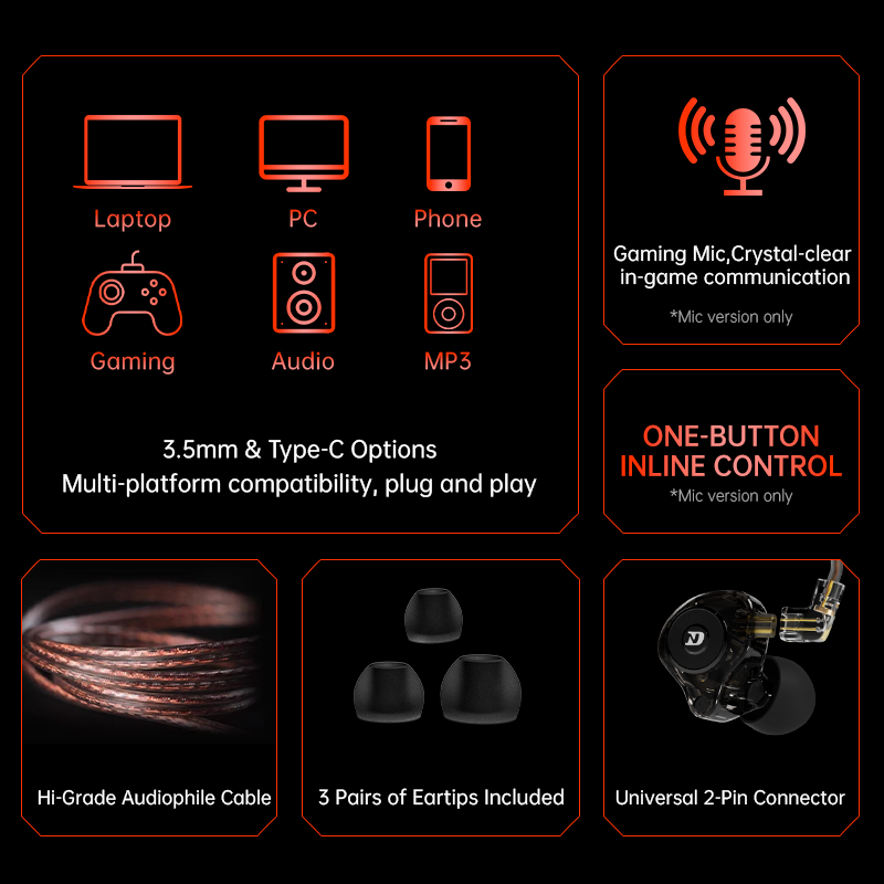 Headset gaming kabel ND LEO es - In Ear Monitors For Singers ulasan dan harga