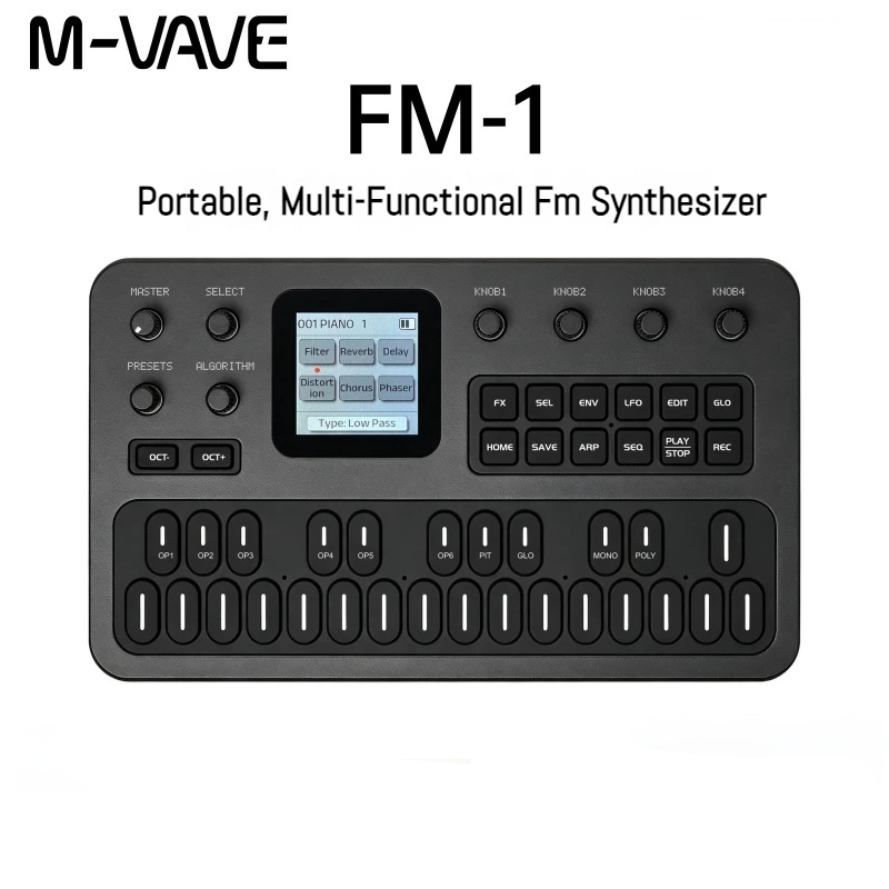 Synthesizer Midi Portabel M-VA - Speakers ulasan dan harga