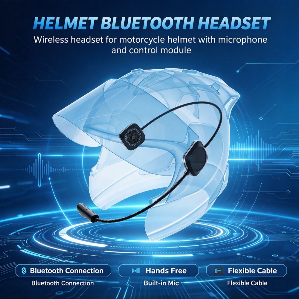 Headset Bluetooth untuk Helm M - Speakers ulasan dan harga