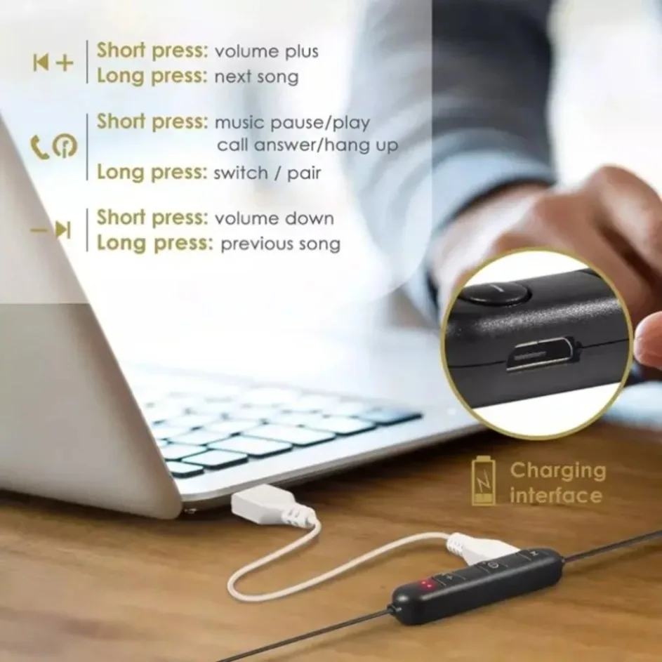 Earphone Bluetooth dengan Kont - Magnetic Neckband Sports Earphones ulasan dan harga