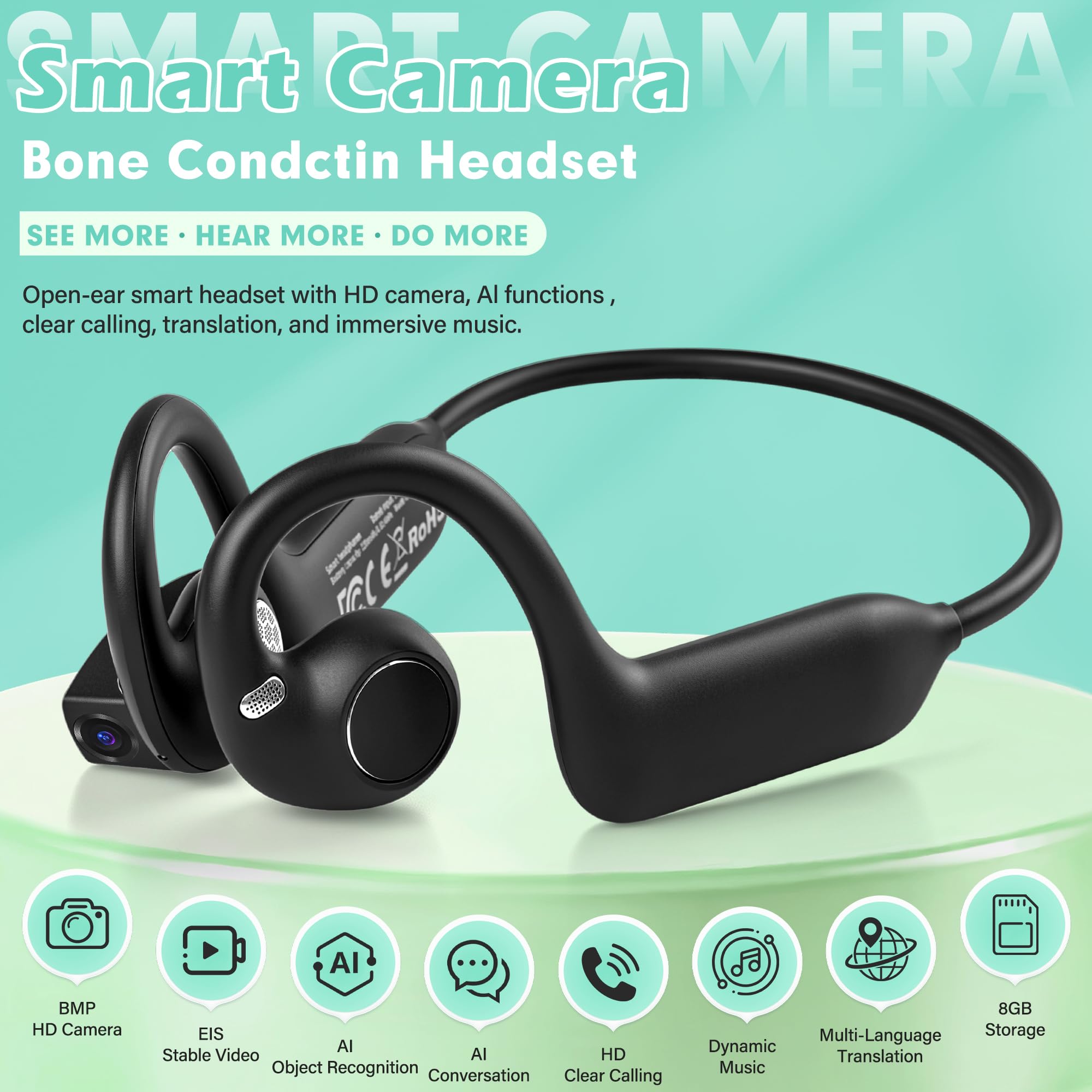 Headphone Konduksi Tulang Mode - Bone Conduction Running Headphones ulasan dan harga