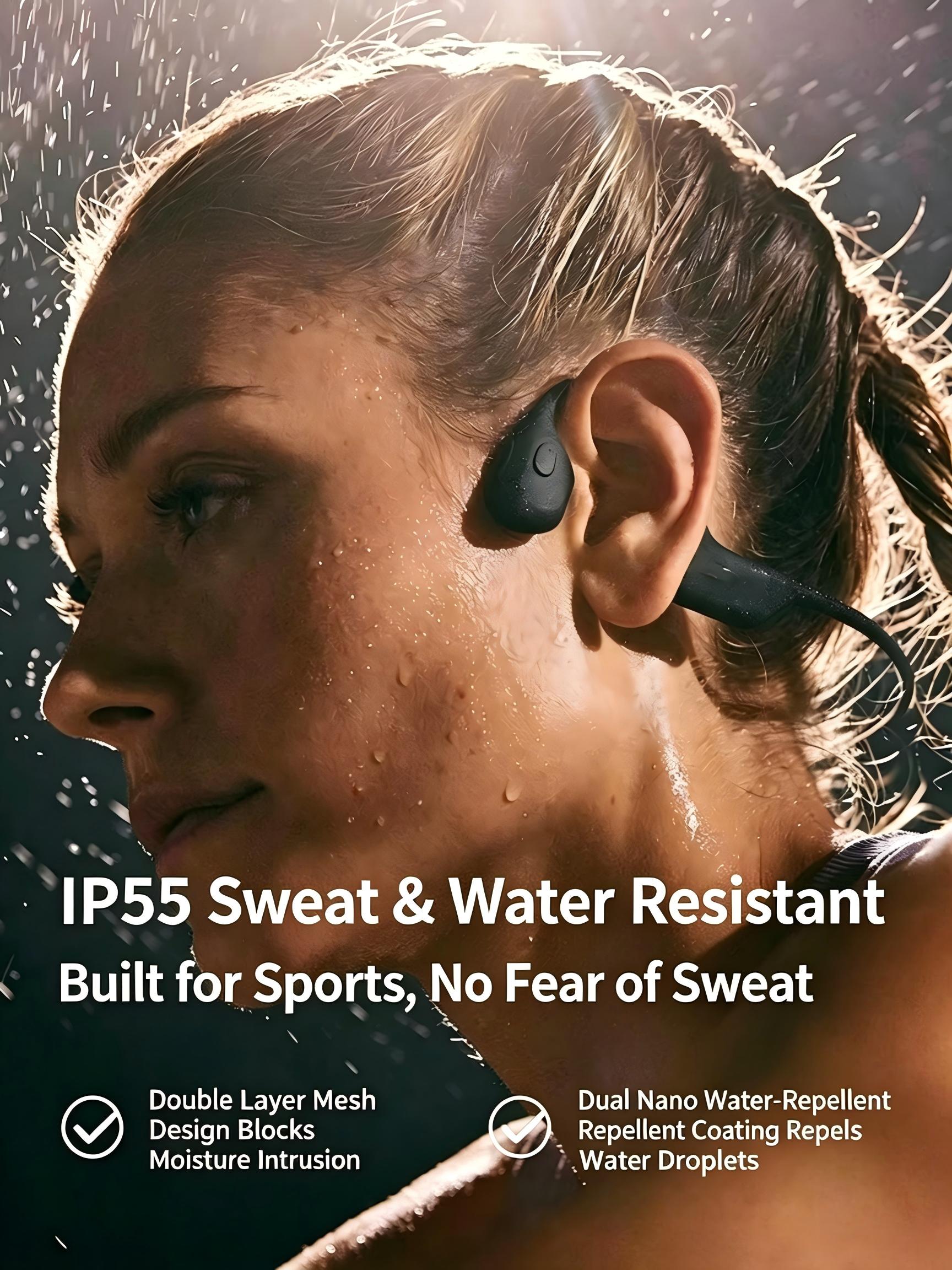 Headphone Bluetooth Konduksi T - Bone Conduction Running Headphones ulasan dan harga
