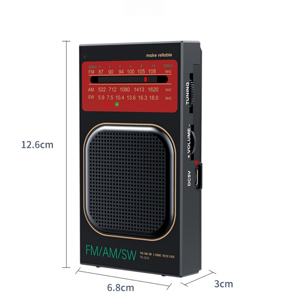 Radio FM AM SW portabel dengan - Headphones ulasan dan harga