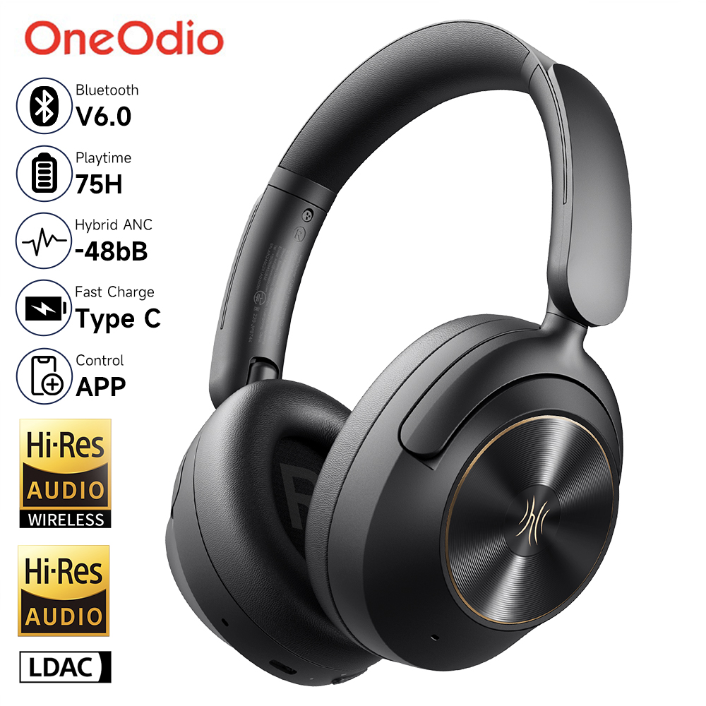 Headphone Nirkabel Bluetooth 6 - Anc Wireless Over Ear Headphones ulasan dan harga