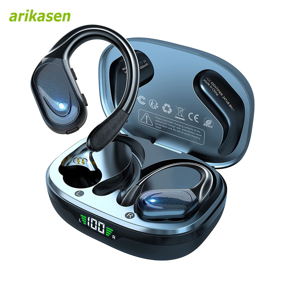 Earbud olahraga Bluetooth 5.3  - Anc Wireless Over Ear Headphones ulasan dan harga