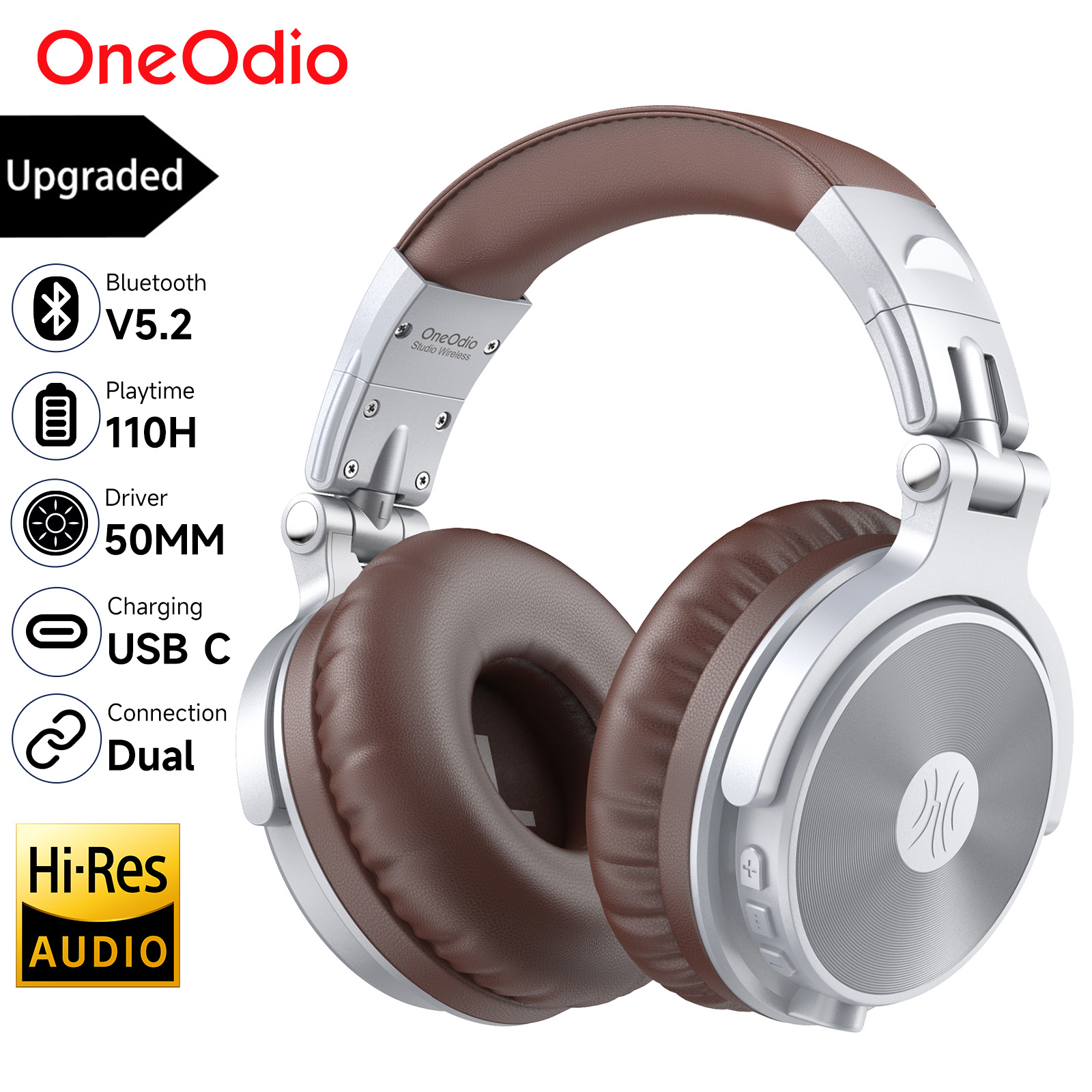 Headphone Nirkabel Bluetooth 5 - Anc Wireless Over Ear Headphones ulasan dan harga
